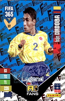 Ivan Cordoba Colombia Panini FIFA 365 2027 Adrenalyn XL Fan Favourite - Blue #367bu