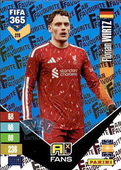 Florian Wirtz Liverpool Panini FIFA 365 2027 Adrenalyn XL Fan Favourite - Blue #375bu