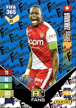 Denis Zakaria AS Monaco Panini FIFA 365 2027 Adrenalyn XL Fan Favourite - Blue #377bu