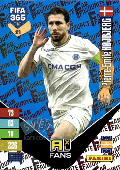 Pierre-Emile Hojberg Olympique de Marseille Panini FIFA 365 2027 Adrenalyn XL Fan Favourite - Blue #378bu