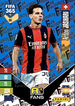 Ardon Jashari A.C. Milan Panini FIFA 365 2027 Adrenalyn XL Fan Favourite - Blue #381bu