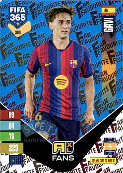 Gavi FC Barcelona Panini FIFA 365 2027 Adrenalyn XL Fan Favourite - Blue #390bu