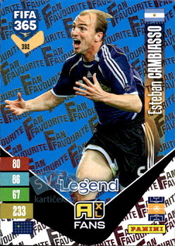 Esteban Cambiasso Argentina Panini FIFA 365 2027 Adrenalyn XL Fan Favourite - Blue #392bu