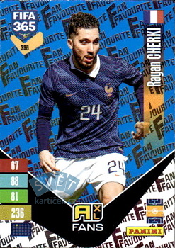 Rayan Cherki France Panini FIFA 365 2027 Adrenalyn XL Fan Favourite - Blue #398bu