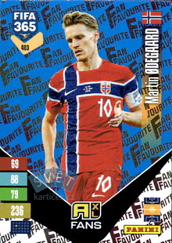 Martin Odegaard Norway Panini FIFA 365 2027 Adrenalyn XL Fan Favourite - Blue #403bu