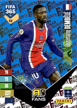 Ousmane Dembele Paris Saint-Germain Panini FIFA 365 2027 Adrenalyn XL Fan Favourite - Blue #416bu