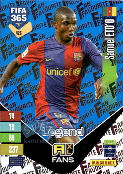 Samuel Eto'o FC Barcelona Panini FIFA 365 2027 Adrenalyn XL Fan Favourite - Blue #426bu