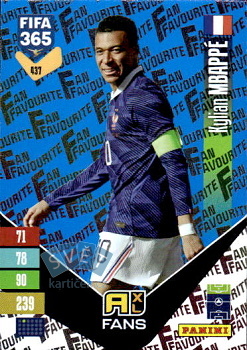 Kylian Mbappe France Panini FIFA 365 2027 Adrenalyn XL Fan Favourite - Blue #437bu