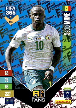Sadio Mane Senegal Panini FIFA 365 2027 Adrenalyn XL Fan Favourite - Blue #446bu