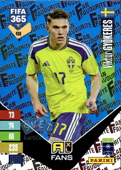 Viktor Gyoekeres Sweden Panini FIFA 365 2027 Adrenalyn XL Fan Favourite - Blue #450bu