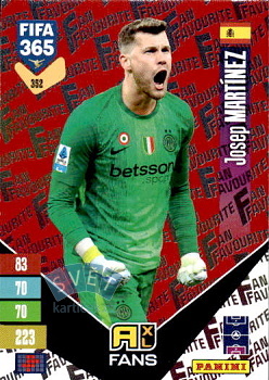Josep Martinez Internazionale Milano Panini FIFA 365 2027 Adrenalyn XL Fan Favourite - Red #352r