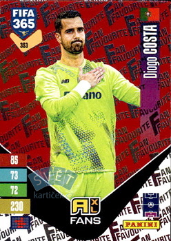 Diogo Costa FC Porto Panini FIFA 365 2027 Adrenalyn XL Fan Favourite - Red #353r