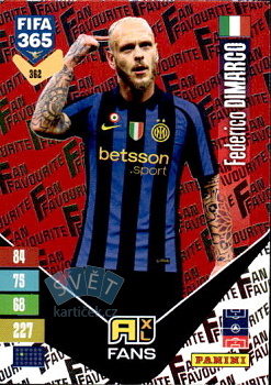 Federico Dimarco Internazionale Milano Panini FIFA 365 2027 Adrenalyn XL Fan Favourite - Red #362r