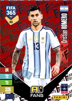 Cristian Romero Argentina Panini FIFA 365 2027 Adrenalyn XL Fan Favourite - Red #365r