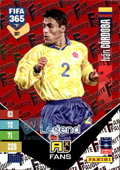 Ivan Cordoba Colombia Panini FIFA 365 2027 Adrenalyn XL Fan Favourite - Red #367r