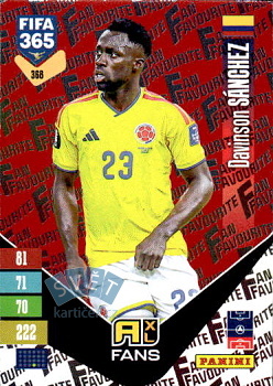 Davinson Sanchez Colombia Panini FIFA 365 2027 Adrenalyn XL Fan Favourite - Red #368r