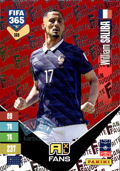 William Saliba France Panini FIFA 365 2027 Adrenalyn XL Fan Favourite - Red #369r
