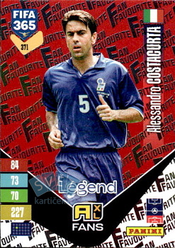 Alessandro Costacurta Italy Panini FIFA 365 2027 Adrenalyn XL Fan Favourite - Red #371r