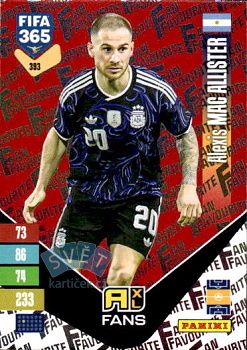 Alexis Mac Allister Argentina Panini FIFA 365 2027 Adrenalyn XL Fan Favourite - Red #393r