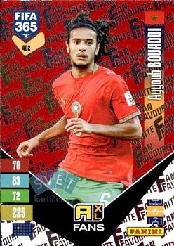 Ayyoub Bouaddi Morocco Panini FIFA 365 2027 Adrenalyn XL Fan Favourite - Red #402r