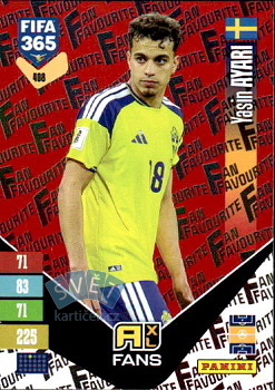 Yassin Ayari Sweden Panini FIFA 365 2027 Adrenalyn XL Fan Favourite - Red #408r
