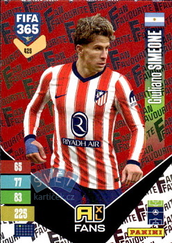 Giuliano Simeone Atletico Madrid Panini FIFA 365 2027 Adrenalyn XL Fan Favourite - Red #425r