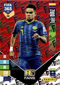 Luis Diaz Colombia Panini FIFA 365 2027 Adrenalyn XL Fan Favourite - Red #435r