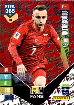 Kerem Aktuerkoglu Turkey Panini FIFA 365 2027 Adrenalyn XL Fan Favourite - Red #451r