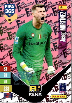 Josep Martinez Internazionale Milano Panini FIFA 365 2027 Adrenalyn XL Fan Favourite - Pink #352pi