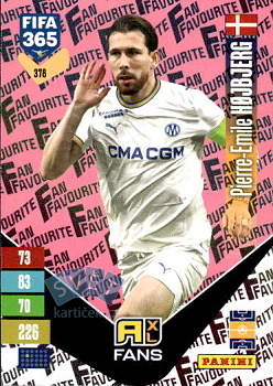 Pierre-Emile Hojberg Olympique de Marseille Panini FIFA 365 2027 Adrenalyn XL Fan Favourite - Pink #378pi