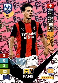 Ardon Jashari A.C. Milan Panini FIFA 365 2027 Adrenalyn XL Fan Favourite - Pink #381pi