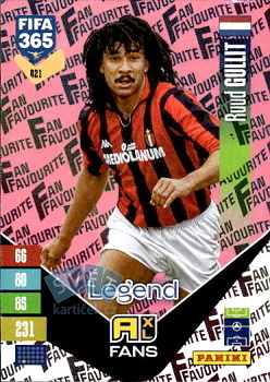 Ruud Gullit A.C. Milan Panini FIFA 365 2027 Adrenalyn XL Fan Favourite - Pink #421pi