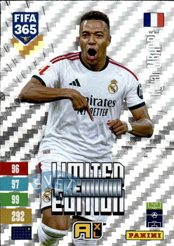 Kylian Mbappe  Real Madrid Panini FIFA 365 2027 Adrenalyn XL Limited Edition Premium #LEP05