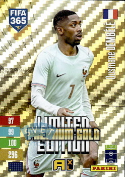 Ousmane Dembele  France Panini FIFA 365 2027 Adrenalyn XL Limited Edition Premium Gold #LEPG3