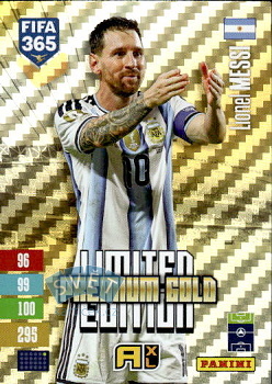 Lionel Messi  Argentina Panini FIFA 365 2027 Adrenalyn XL Limited Edition Premium Gold #LEPG4