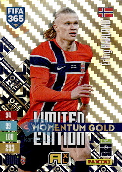 Erling Haaland  Norway Panini FIFA 365 2027 Adrenalyn XL Limited Edition Momentum Gold #LEMG1