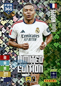 Kylian Mbappe  Real Madrid Panini FIFA 365 2027 Adrenalyn XL Limited Edition Booster #LEXB10
