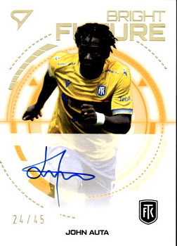 John Auta Teplice SportZoo Chance Liga 2026/27 1. serie Bright Future Gold Auto /45 #BFS-JA