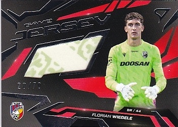 Florian Wiegele Viktoria Plzen SportZoo Chance Liga 2026/27 1. serie Game Jersey /70 #GJ-FW