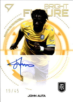 John Auta Teplice SportZoo Chance Liga 2026/27 1. serie Bright Future Gold Auto /45 #BFS-JA