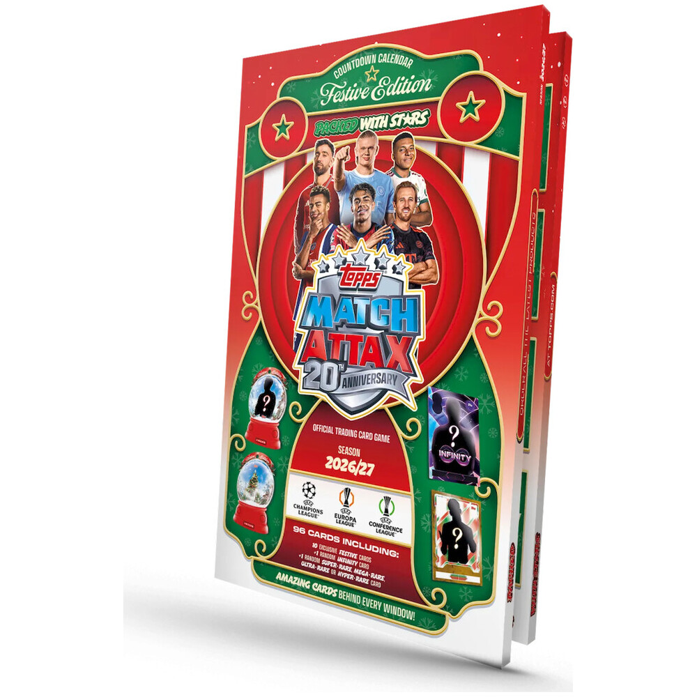 Topps Match Attax UEFA Club Competitions 2026/27 Adventní kalendář Fotbalové karty