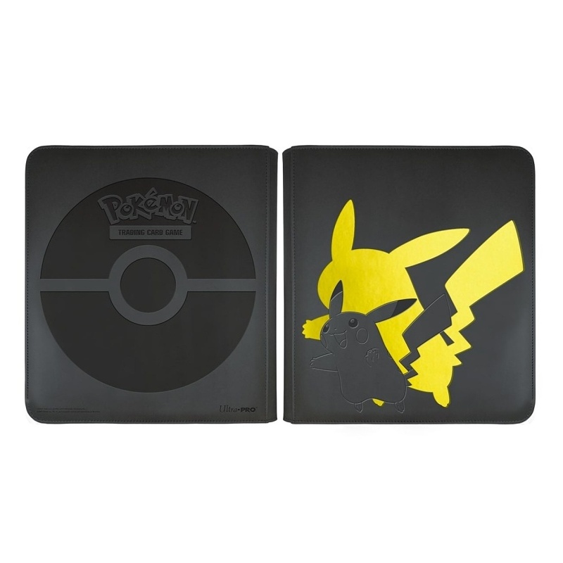 Album Ultra Pro PRO Binder Premium Pokémon na 480 ks karet, černé na zip Pikachu