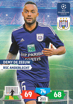 Demy de Zeeuw RSC Anderlecht 2013/14 Panini Champions League #44