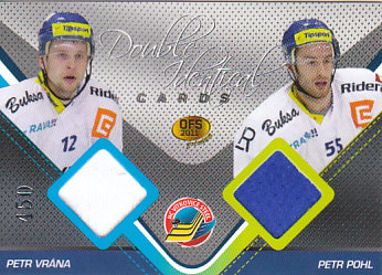 Petr Vrana / Petr Pohl Vitkovice OFS Premium 2011 Double Identical cards #J03