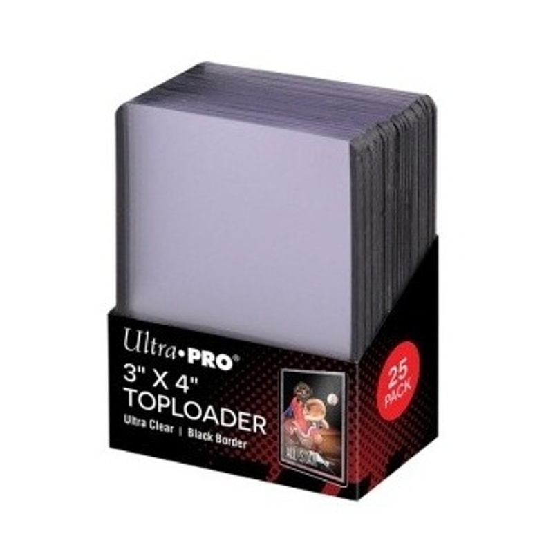 Plastový toploader Ultra Pro 35pt Black Border, balení 25 ks