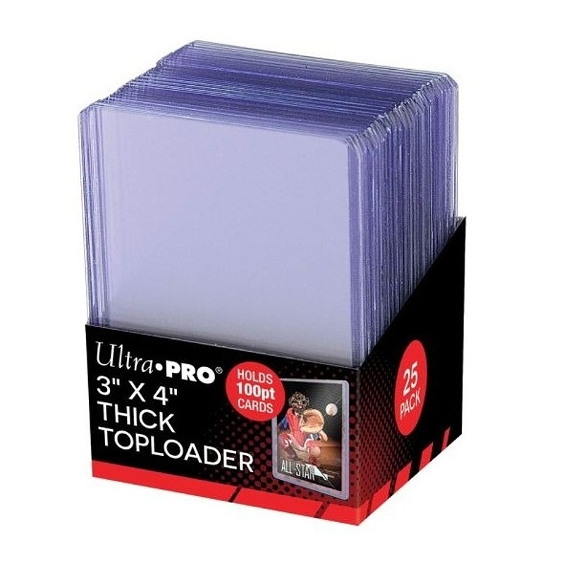 Plastový toploader Ultra Pro 100pt Thicker, balení 25 ks
