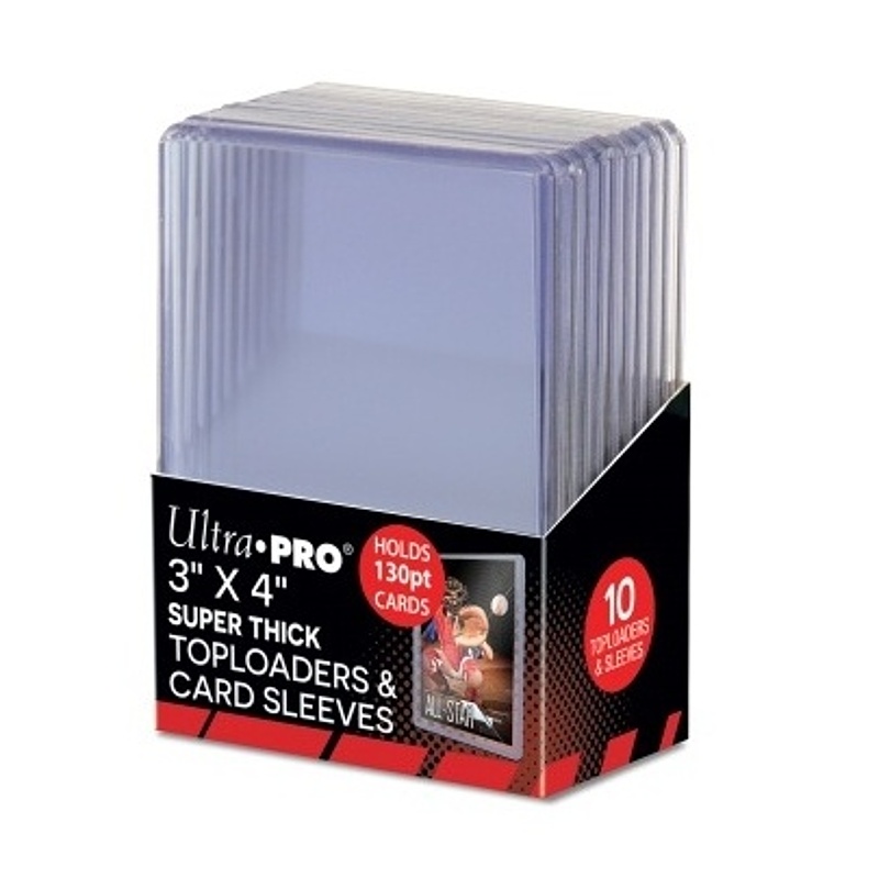 Plastový toploader Ultra Pro 130pt Thicker + Sleeves, balení 10 ks