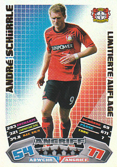 Andre Schurrle Bayer 04 Leverkusen 2012/13 Topps MA Bundesliga Limitierte #L11