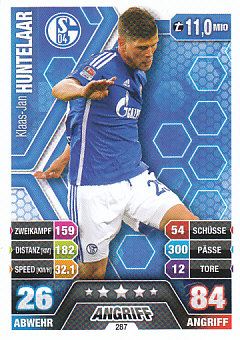 Klaas-Jan Huntelaar Schalke 04 2014/15 Topps MA Bundesliga #287