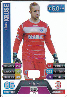 Lukas Kruse SC Paderborn 2014/15 Topps MA Bundesliga Extra #561